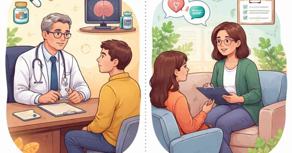 Psychiatrist vs therapist key differences explained