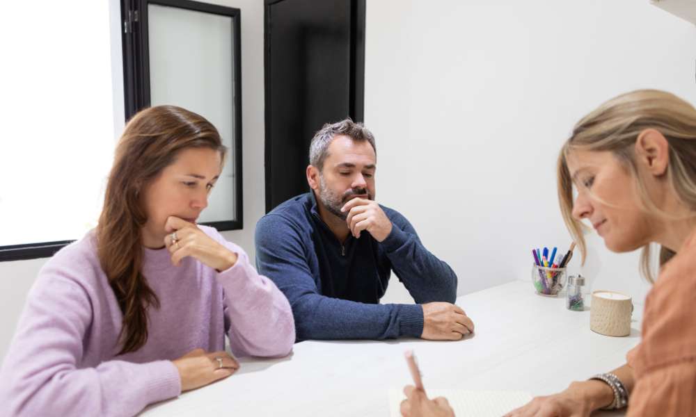 Consider Anxiety Therapy session with a patient discussing anxiety symptoms and treatment options