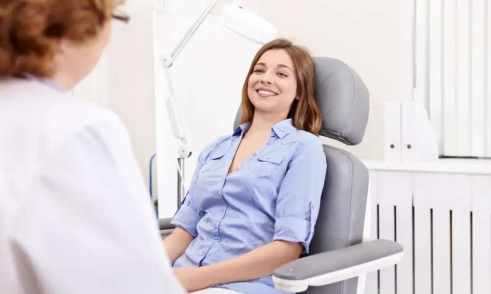 Before TMS Therapy session in a professional mental health clinic