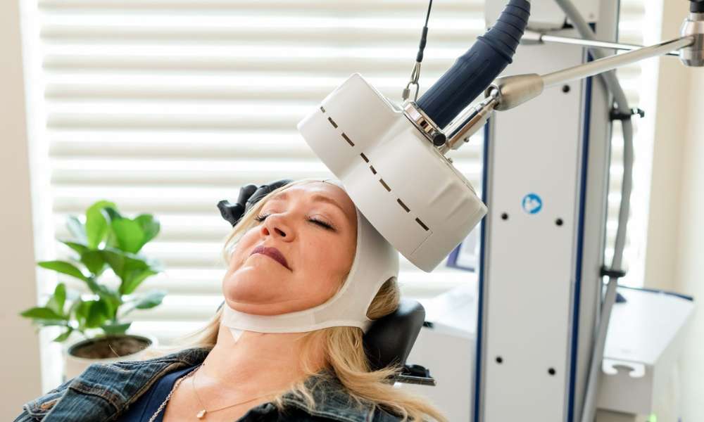 Before TMS Therapy in Orlando session in a professional clinic environment