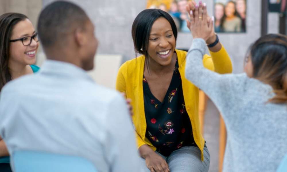 Person learning healthy coping strategies through anxiety treatment to improve mental stability