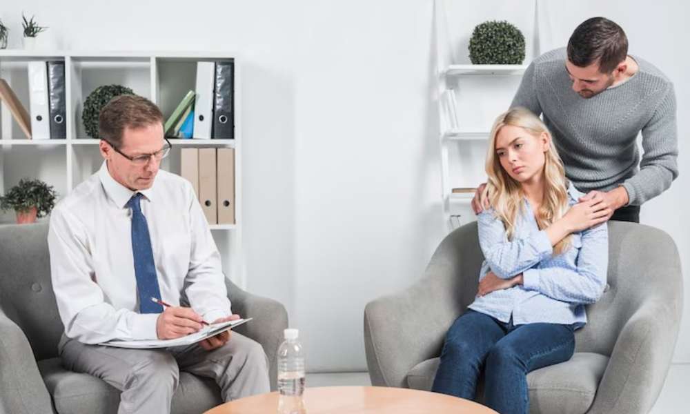 Person experiencing anxiety symptoms, emotional stress, and excessive worry while trying to maintain daily activities