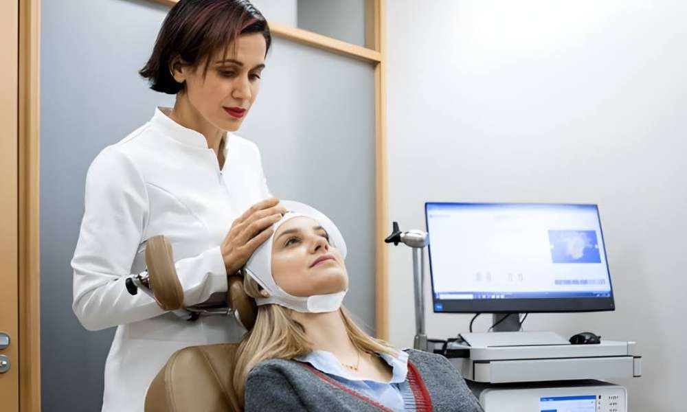 Professional TMS therapy helping individuals improve emotional resilience