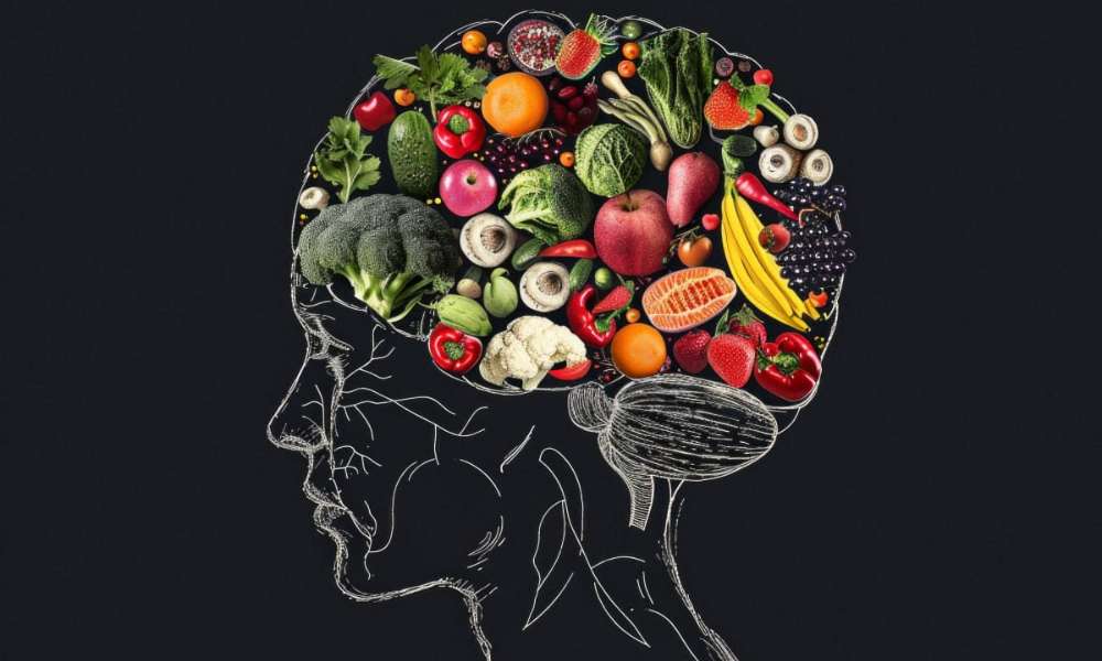 Healthy nutrition supporting brain health and reducing Anxiety