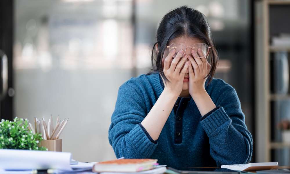 Person struggling with depression and low motivation